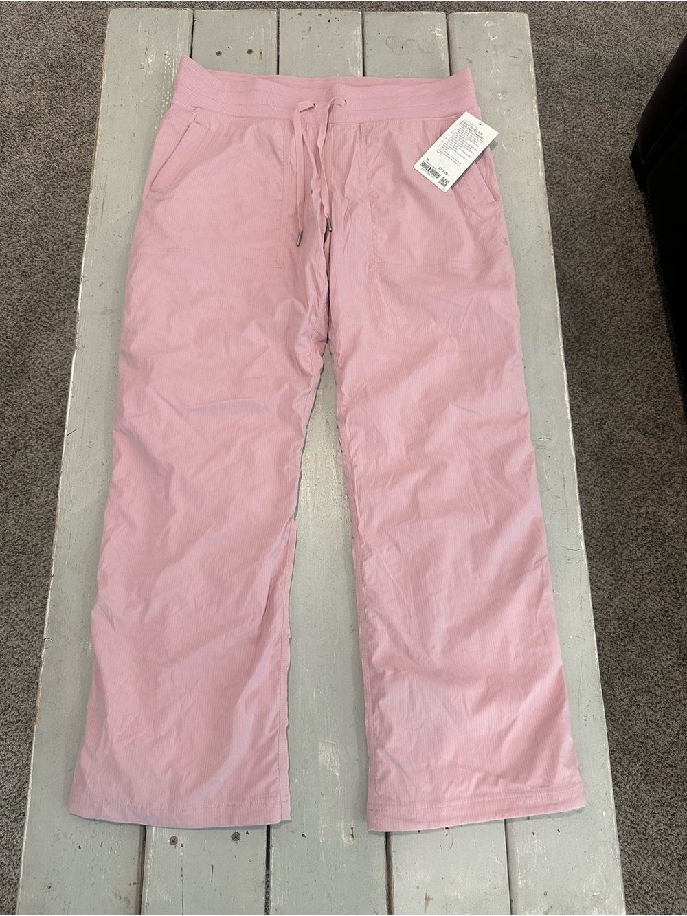 NWT Lululemon Dance Studio Mid-Rise Lined Pant Regular Pink Haze Size 14.